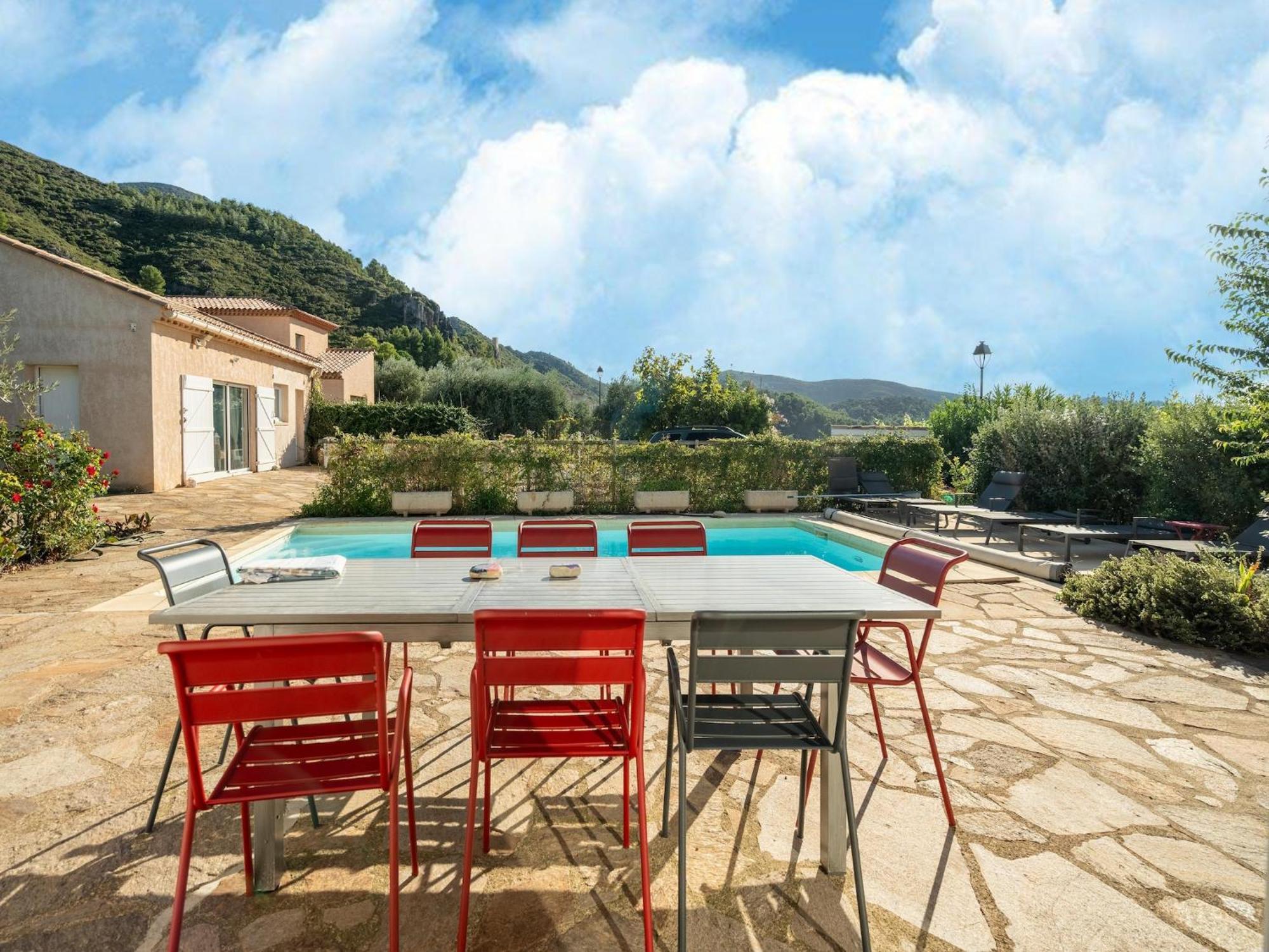 House In The South Of France With Private Pool Villa Roquebrun Exterior photo