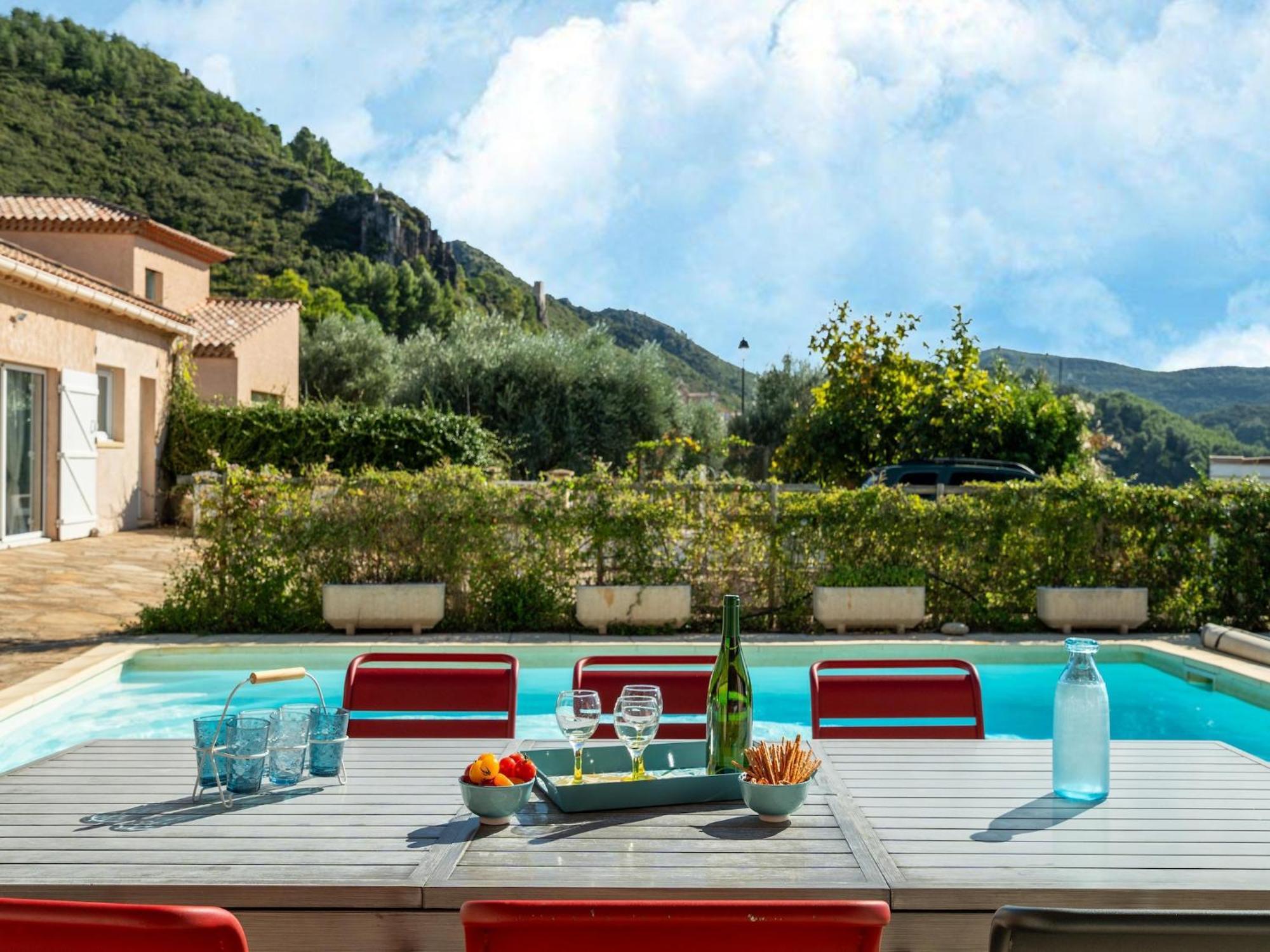 House In The South Of France With Private Pool Villa Roquebrun Exterior photo